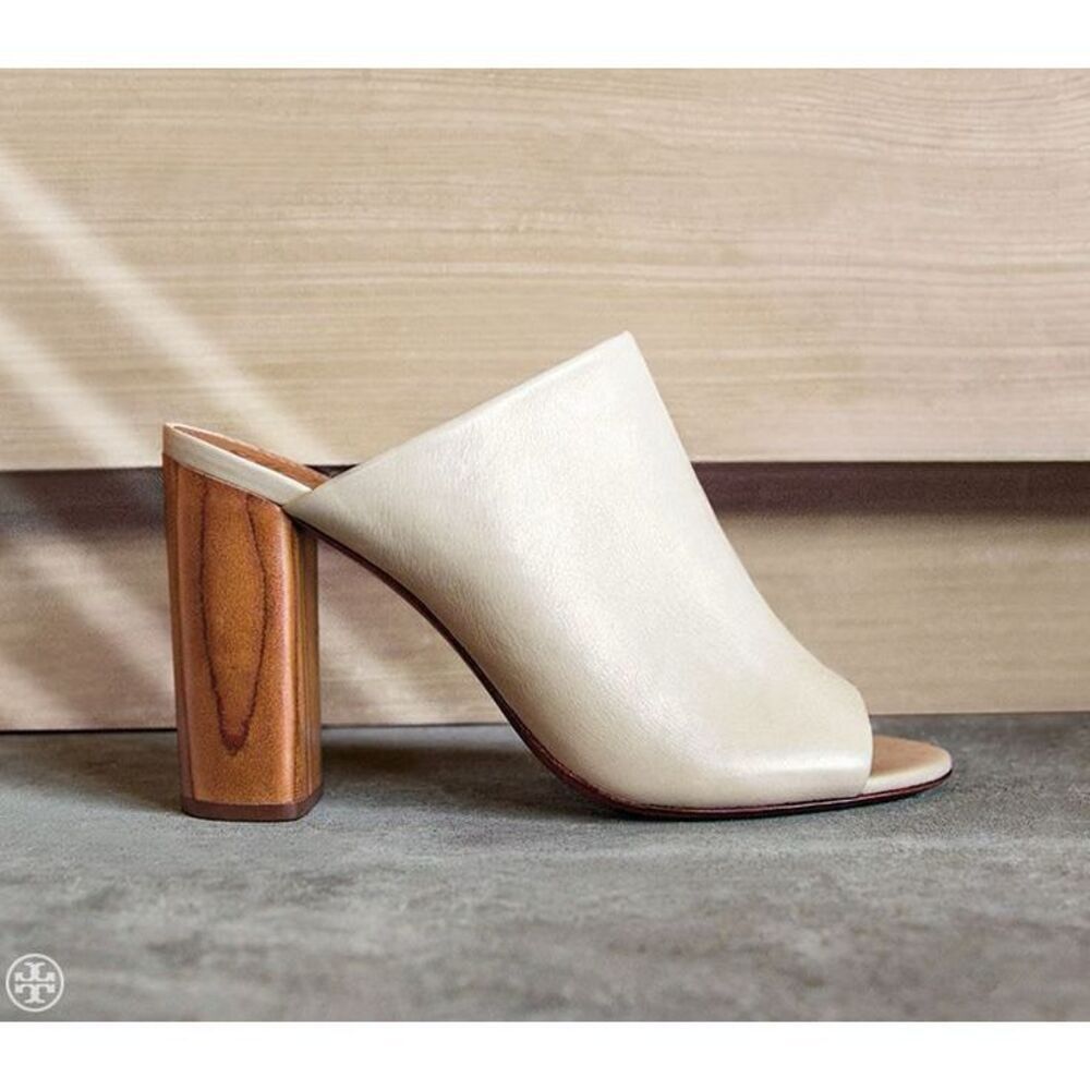 TORY BURCH RAYA MULE in Dulce De Leche Cream Lt Beige Size 10